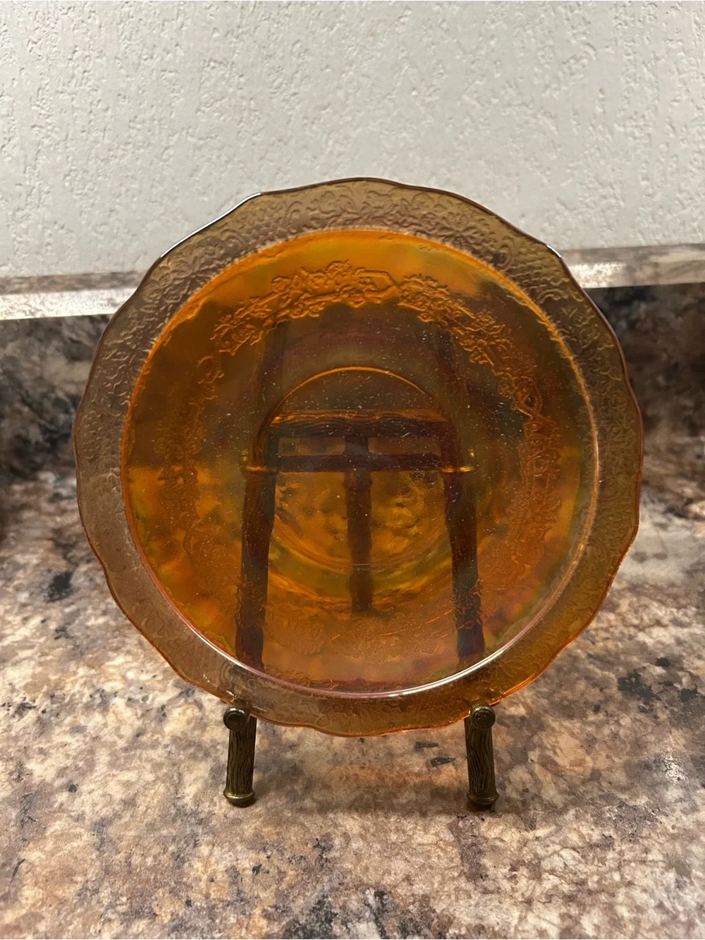 VTG Federal Glass Marigold Carnival Glass Dessert Plates - Set of 3 Available
